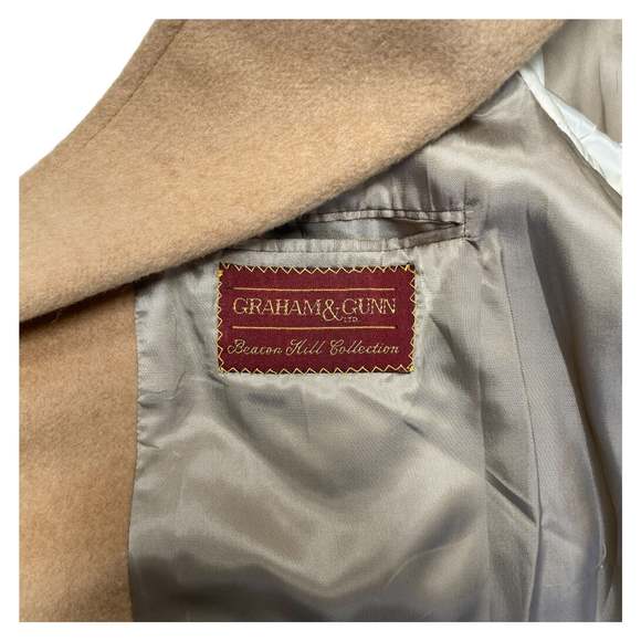 Vintage Graham & Gunn “Beacon Hill Collection” Camel Coat – Union Made in USA - Picture 8 of 8